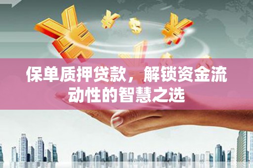 安定保单质押贷款，解锁资金流动性的智慧之选
